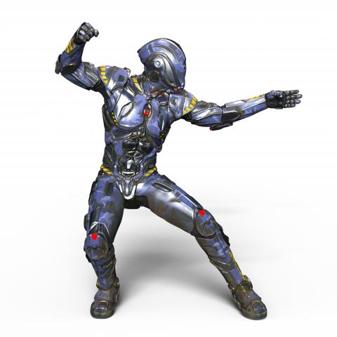3D female video game character