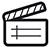 clapperboard - post voice over job